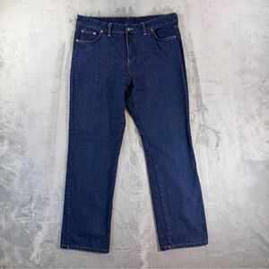 Dickies Women’s Flannel Lined Straight Denim Blue Jeans sz: 12RG NWOT